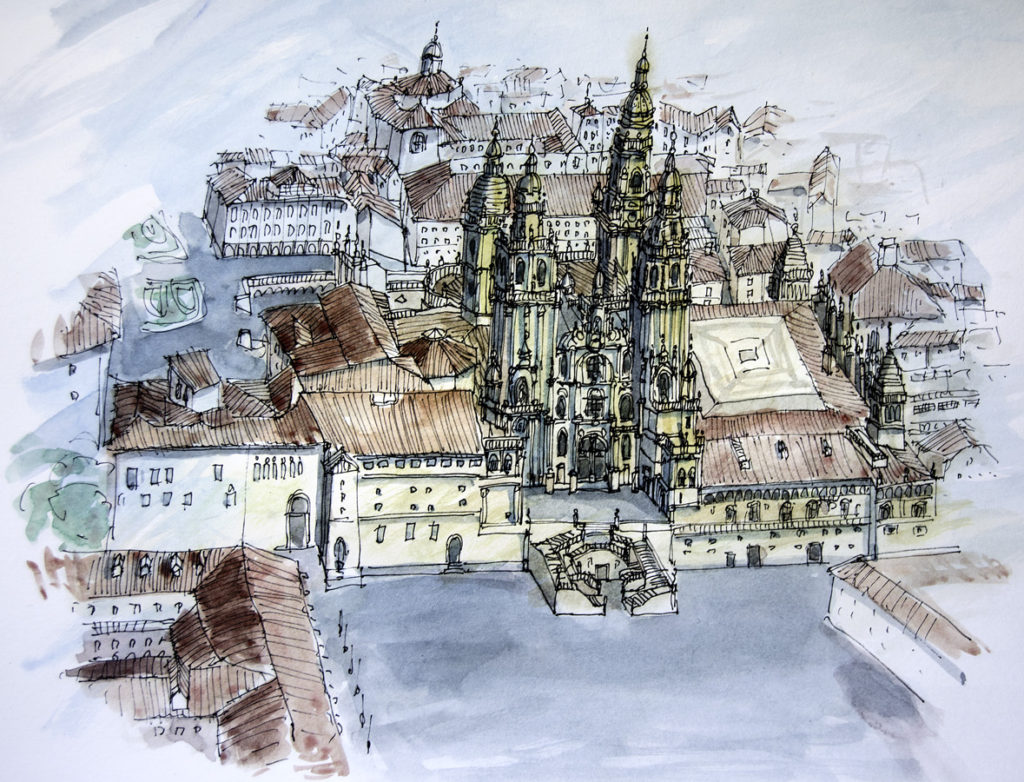 La catedral de Santiago de Compostela fue declarada Bien de Interes Cultural en 1896 y la ciudad vieja que rodea la catedral fue declarada Patrimonio de la Humanidad por la Unesco en 1985